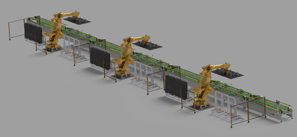 Automation-Slab Robot Sorting System